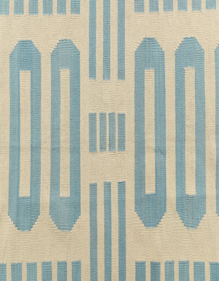 Detail image of  6' 7 x 9' 9  Hand Woven Kilim Modern Wool Rug