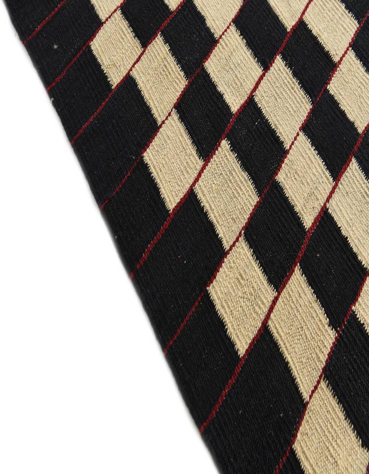 Detail image of  6' 7 x 9' 7  Hand Woven Kilim Modern Wool Rug