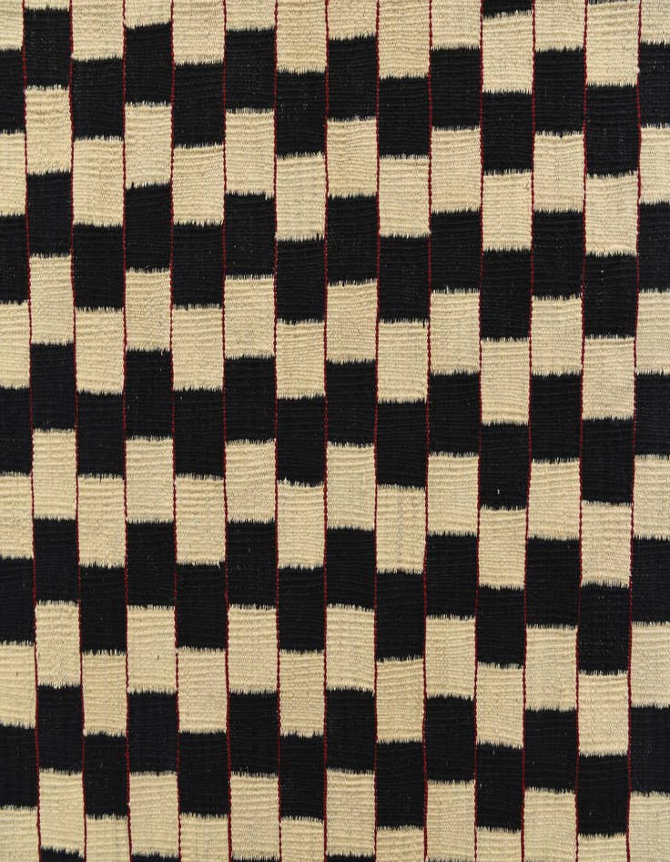 Detail image of  6' 7 x 9' 7  Hand Woven Kilim Modern Wool Rug