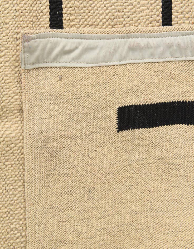 Detail image of  3' 5 x 5'  Hand Woven Kilim Modern Wool Rug