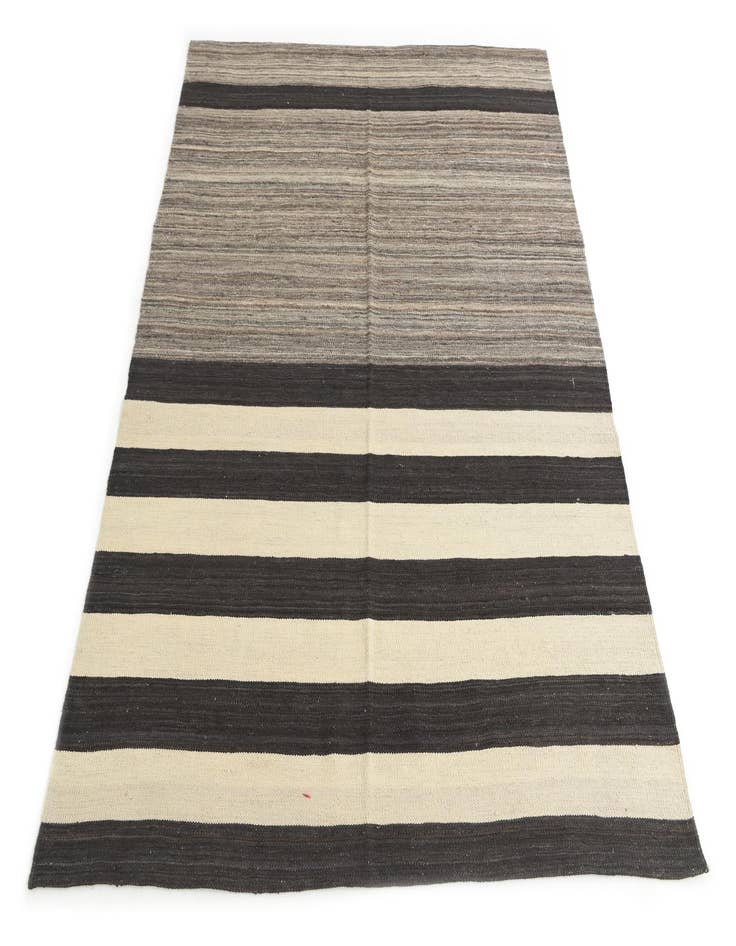 Detail image of  5' 1 x 6' 5  Hand Woven Kilim Modern Wool Rug