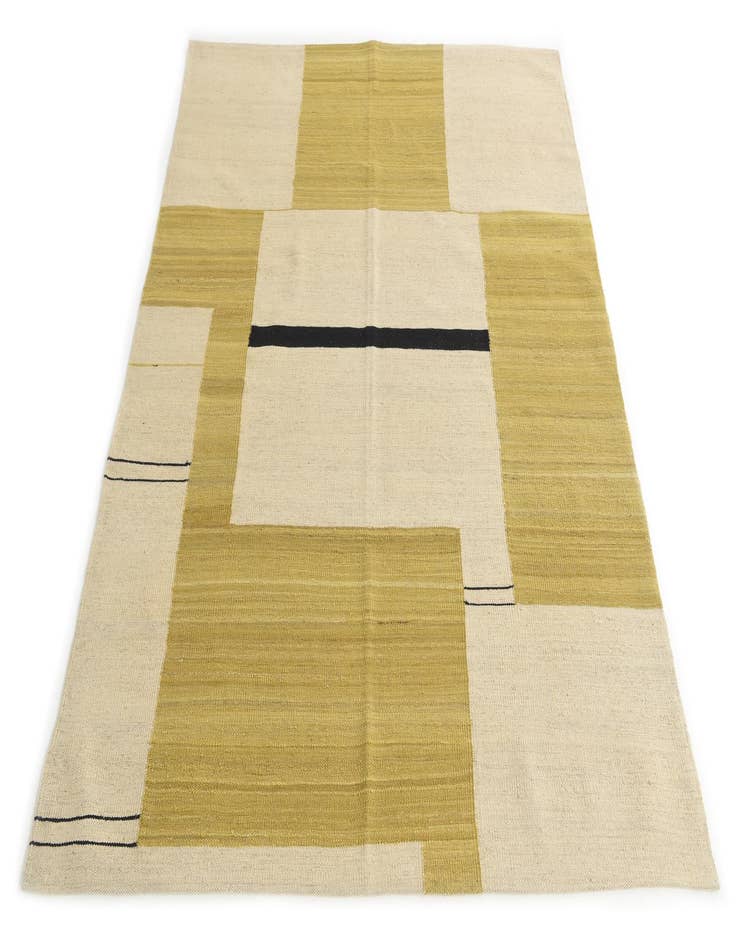 Detail image of  5' 3 x 6' 5  Hand Woven Kilim Modern Wool Rug