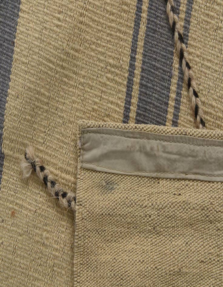 Detail image of  9' 7 x 12' 9  Hand Woven Kilim Modern Wool Rug