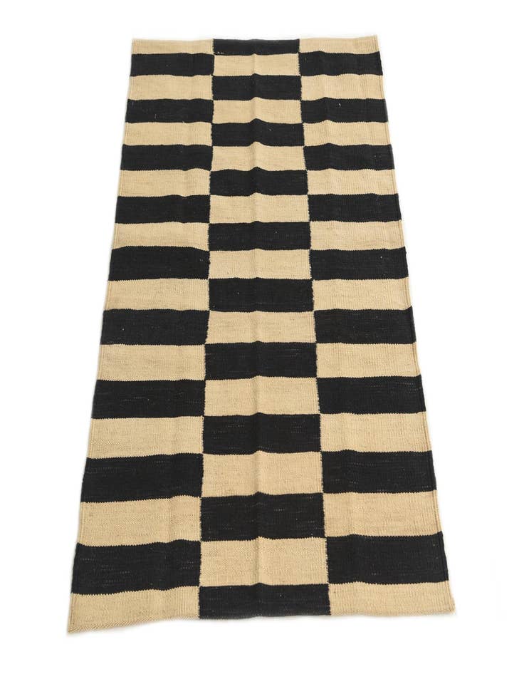 Detail image of  2' 8 x 3' 10  Hand Woven Kilim Modern Wool Rug