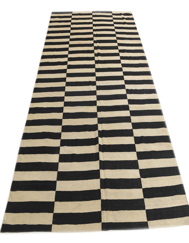 Detail image of  7' x 9' 10  Hand Woven Kilim Modern Wool Rug