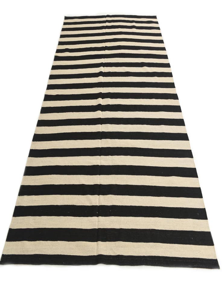 Detail image of  6' 8 x 9' 9  Hand Woven Kilim Modern Wool Rug