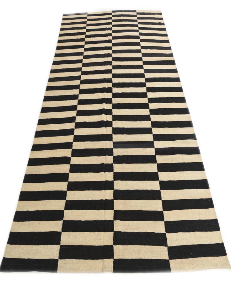 Detail image of  6' 9 x 9' 8  Hand Woven Kilim Modern Wool Rug