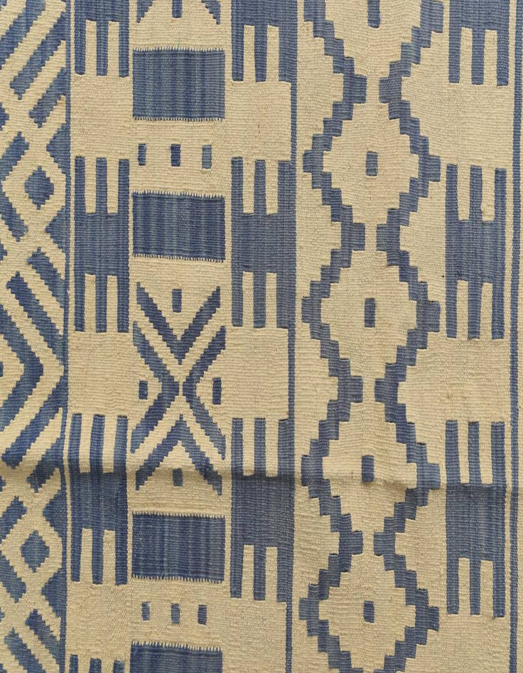 Detail image of  6' 8 x 9' 9  Hand Woven Kilim Modern Wool Rug