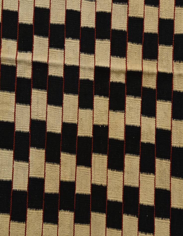 Detail image of  5' 2 x 6'  Hand Woven Kilim Modern Wool Rug