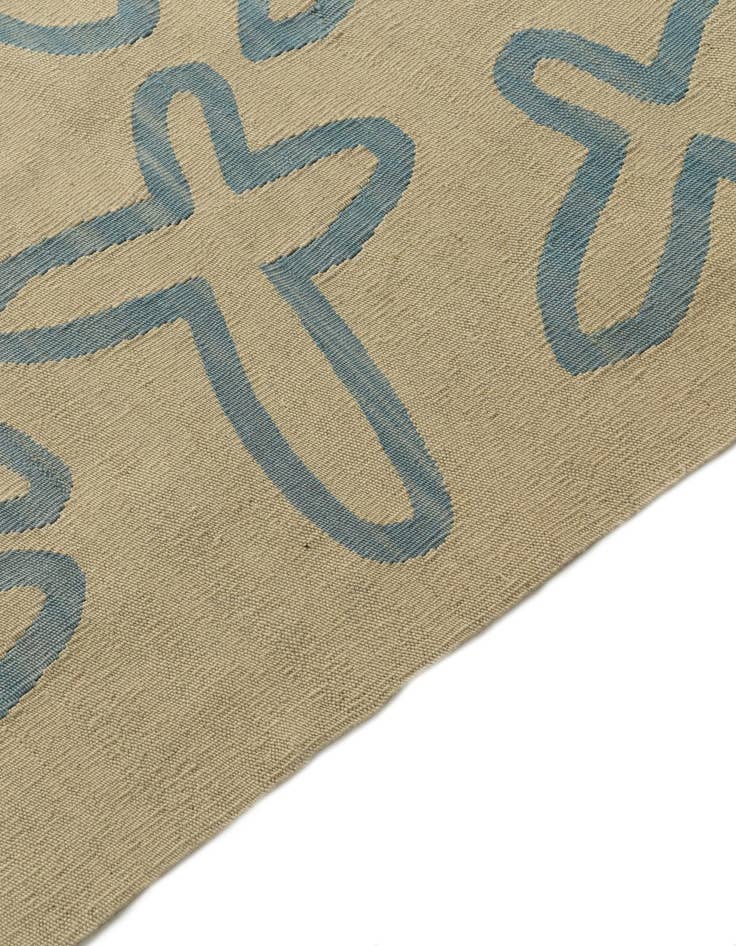 Detail image of  6' 9 x 7' 10  Hand Woven Kilim Modern Wool Rug