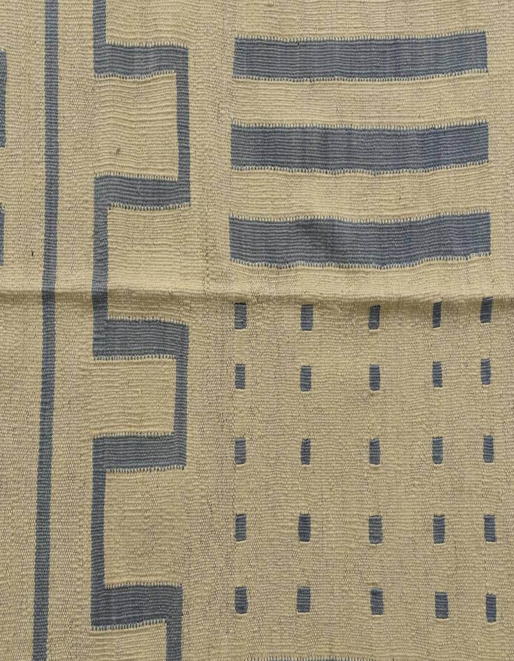 Detail image of  5' x 6' 7  Hand Woven Kilim Modern Wool Rug