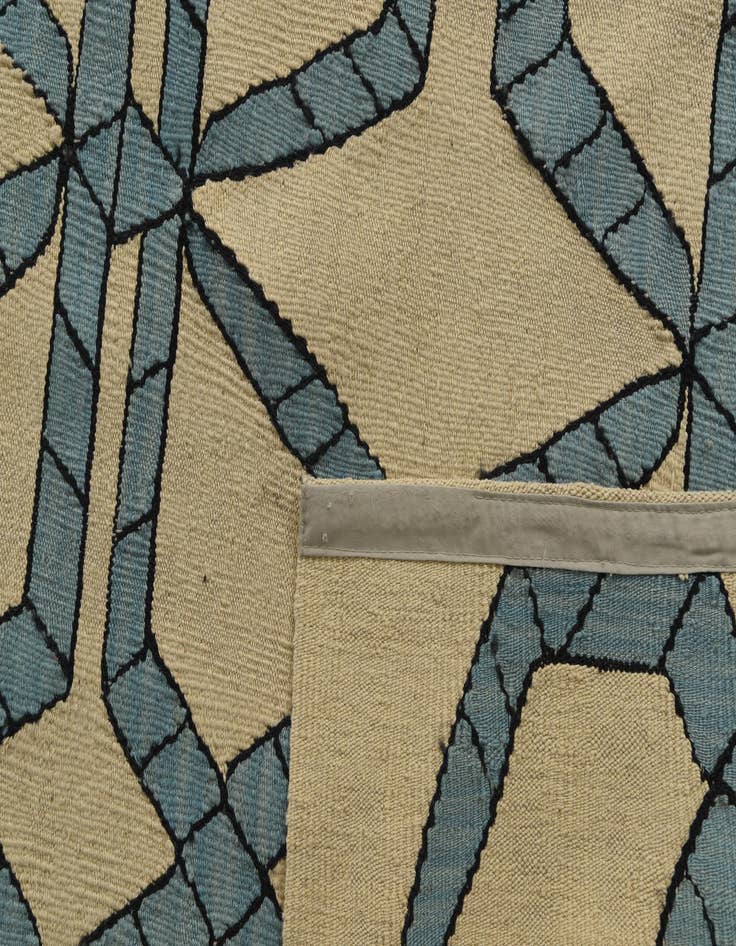 Detail image of  6' 9 x 9' 7  Hand Woven Kilim Modern Wool Rug