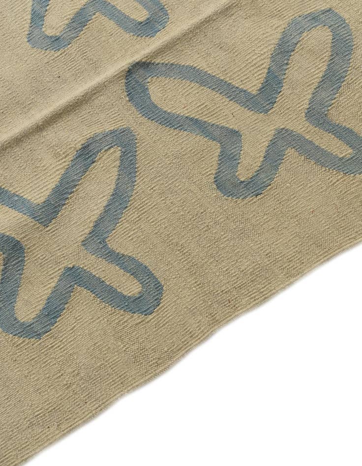 Detail image of  5' 8 x 7' 10  Hand Woven Kilim Modern Wool Rug