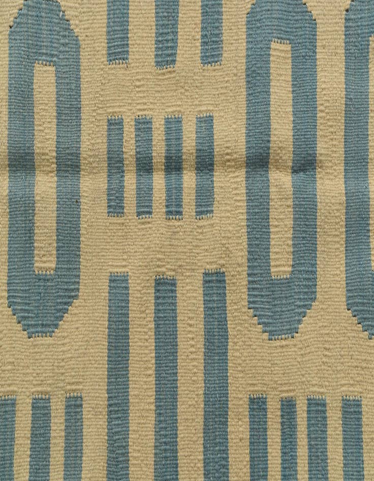 Detail image of  4' 9 x 6' 7  Hand Woven Kilim Modern Wool Rug
