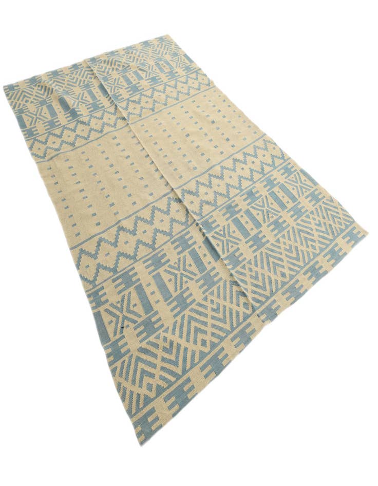 Detail image of  6' 5 x 9' 5  Hand Woven Kilim Modern Wool Rug