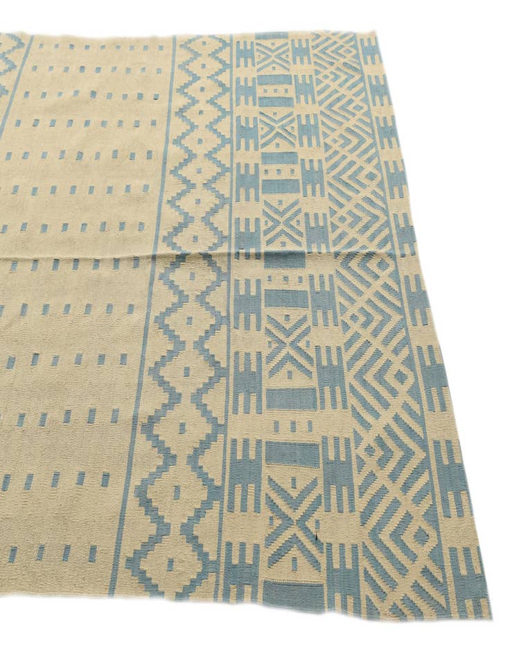 Detail image of  6' 5 x 9' 5  Hand Woven Kilim Modern Wool Rug