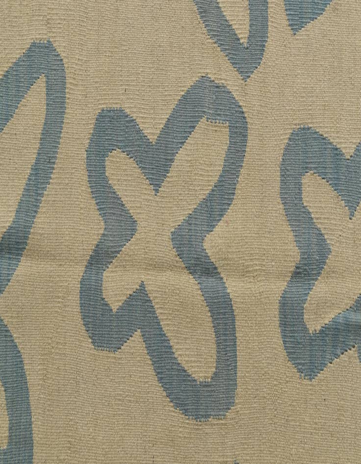 Detail image of  4' 10 x 6' 8  Hand Woven Kilim Modern Wool Rug