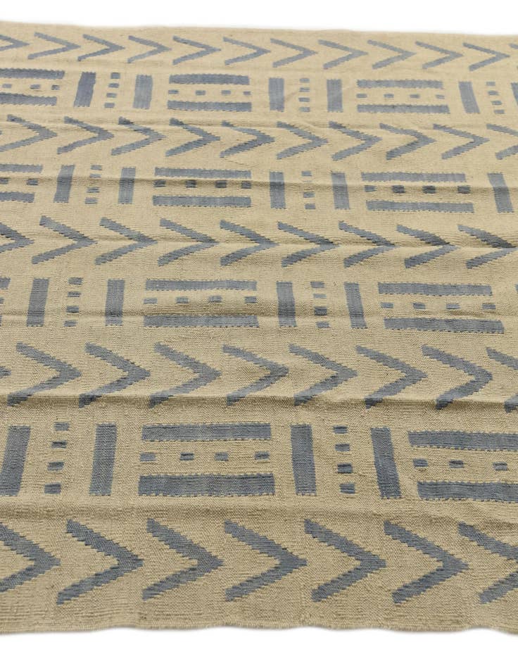 Detail image of  5' 2 x 6' 8  Hand Woven Kilim Modern Wool Rug