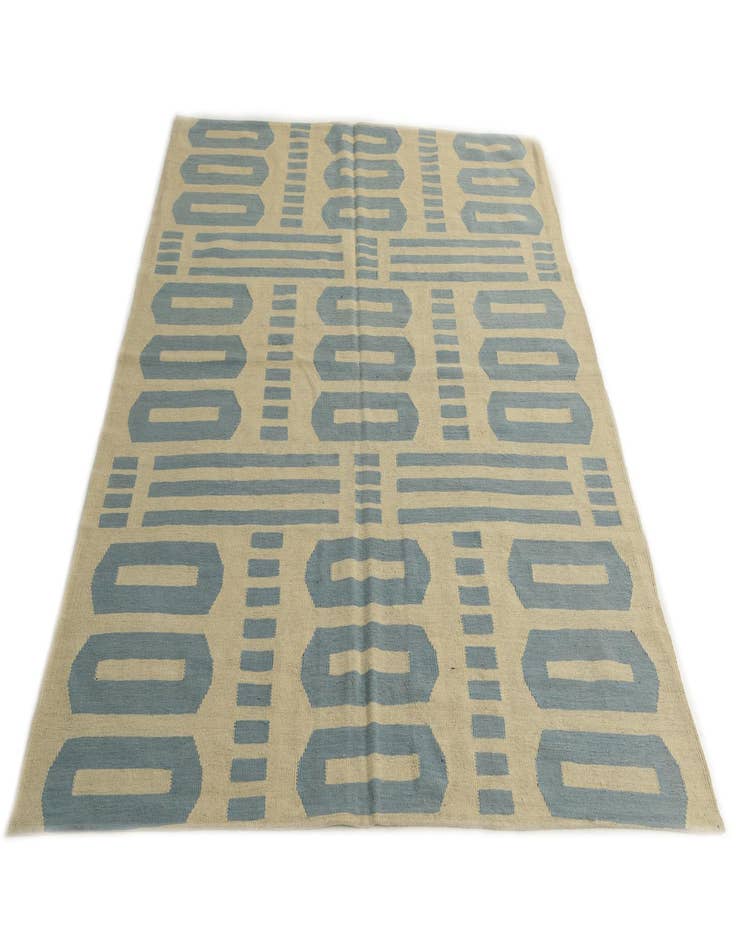 Detail image of  6' 1 x 7' 8  Hand Woven Kilim Modern Wool Rug