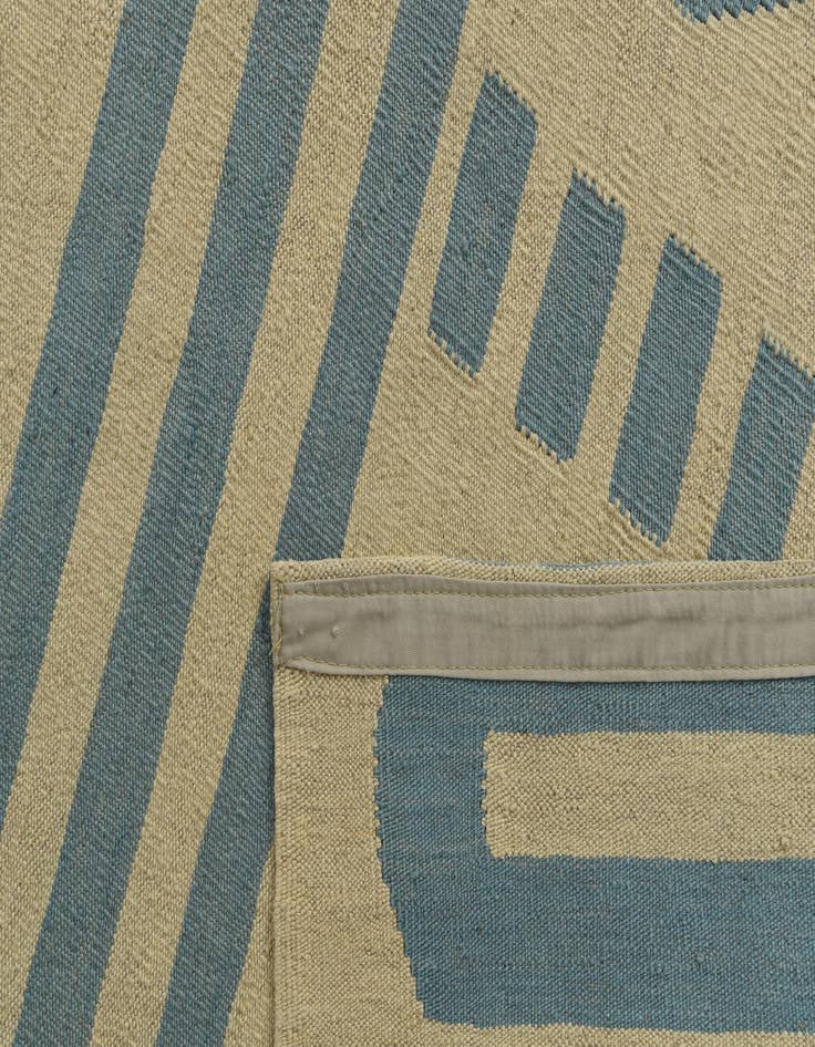 Detail image of  6' 1 x 7' 8  Hand Woven Kilim Modern Wool Rug