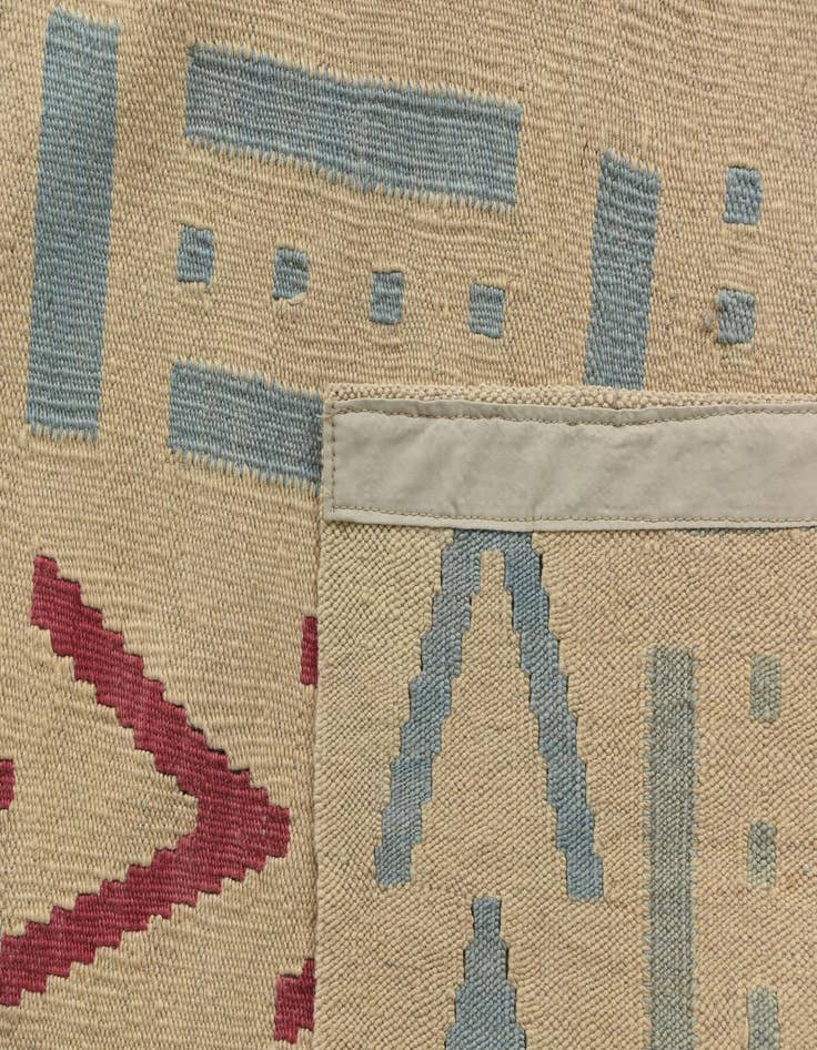 Detail image of  5' 10 x 7' 9  Hand Woven Kilim Modern Wool Rug