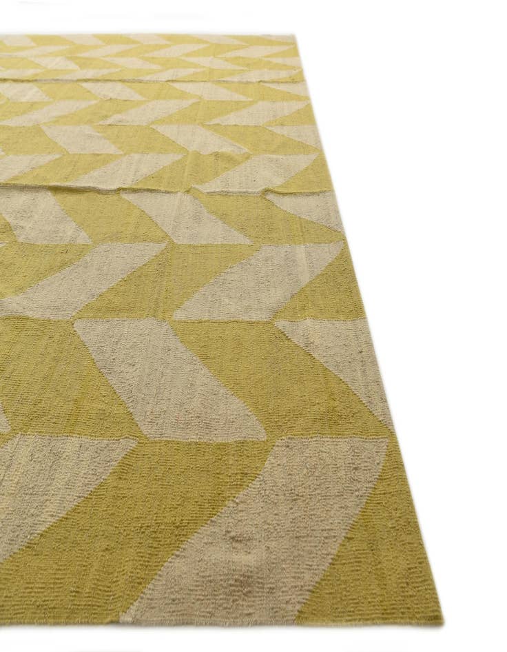 Detail image of  10' 9 x 13' 1  Hand Woven Kilim Modern Wool Rug