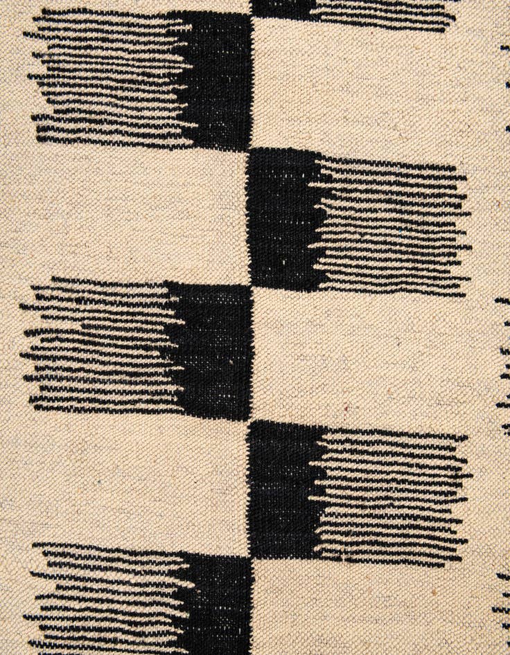 Detail image of  6' 2 x 7' 8  Hand Woven Kilim Modern Wool Rug