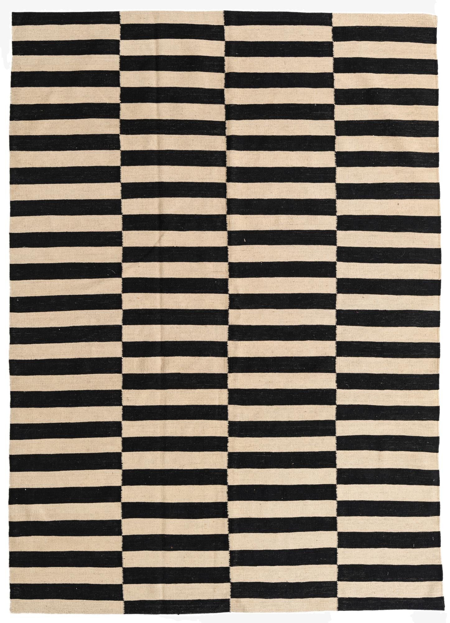  5' 8 x 8'  Hand Woven Kilim Modern Wool Rug