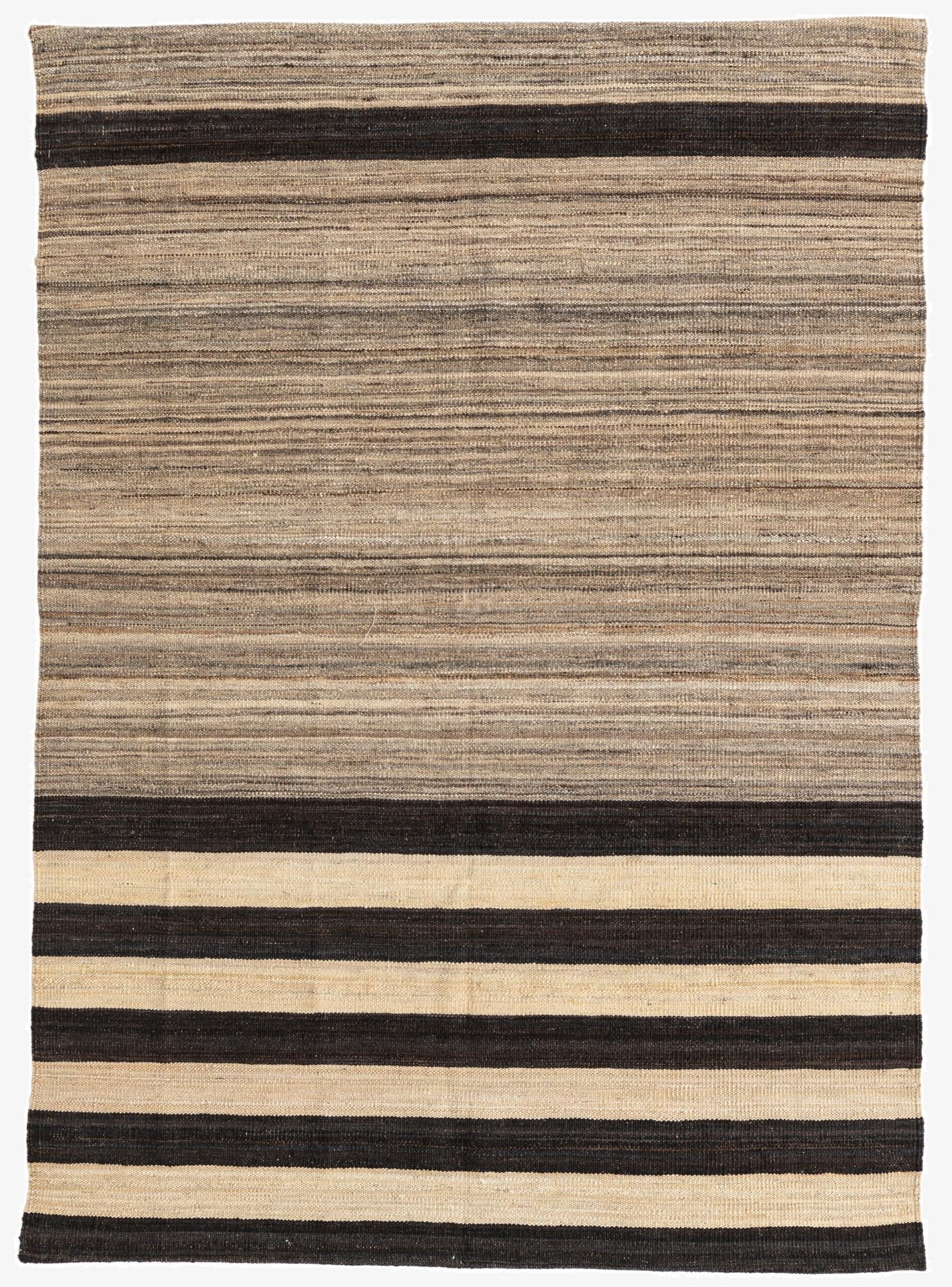  4' 1 x 5' 9  Hand Woven Kilim Modern Wool Rug