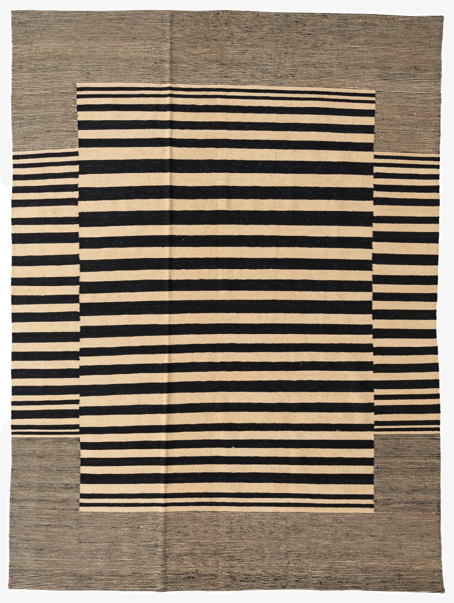 5' 8 x 7' 9  Hand Woven Kilim Modern Wool Rug
