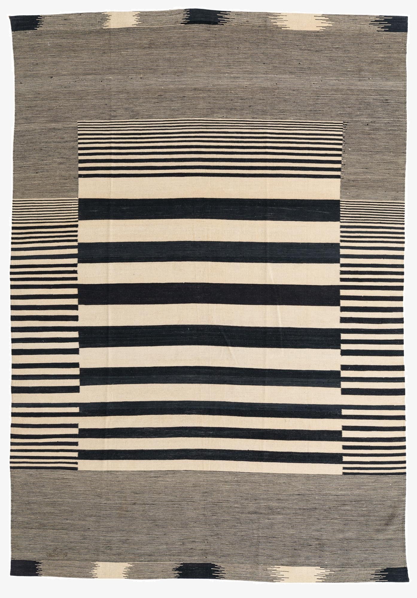  6' 9 x 9' 9  Hand Woven Kilim Modern Wool Rug