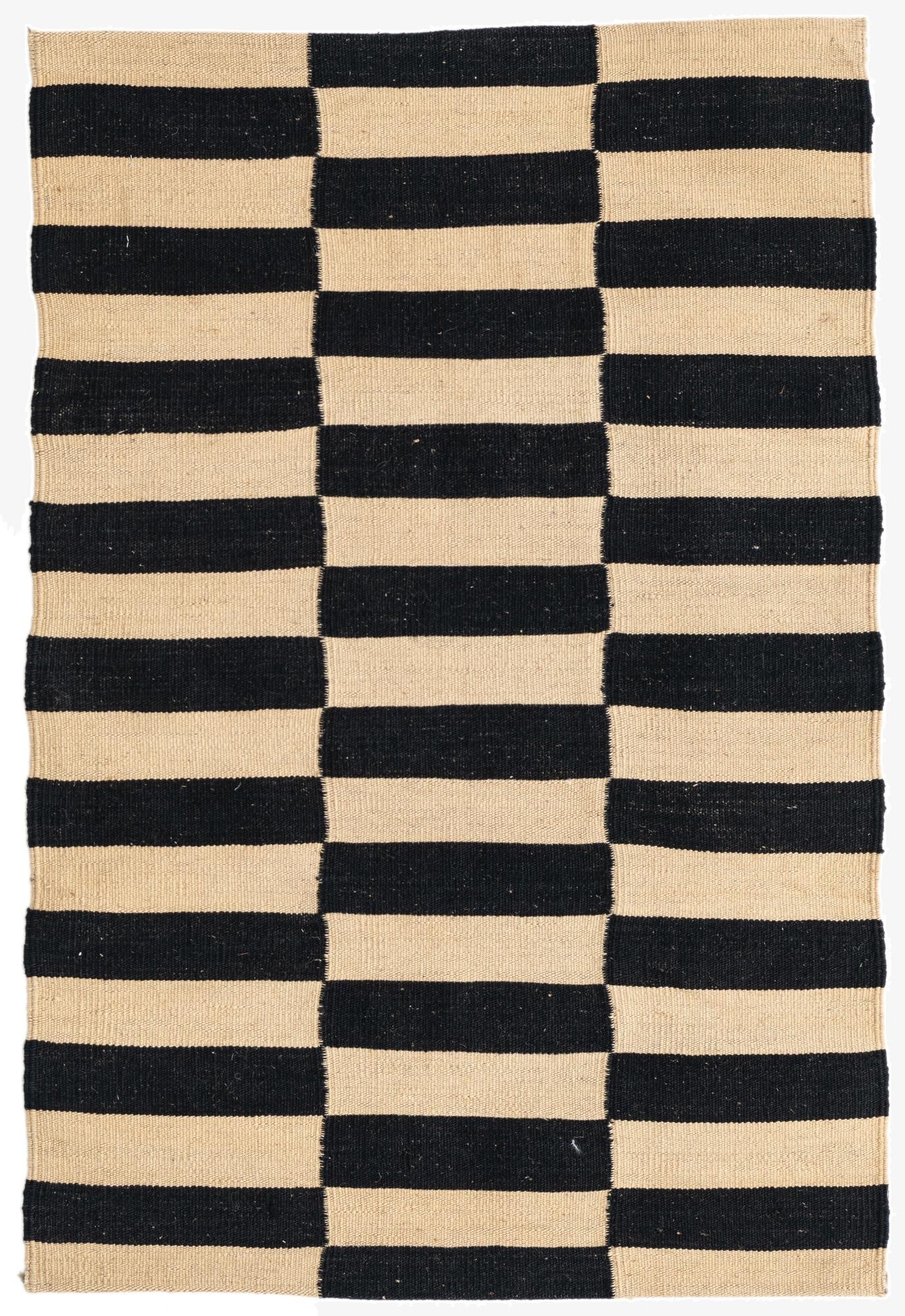  2' 7 x 4'  Hand Woven Kilim Modern Wool Rug