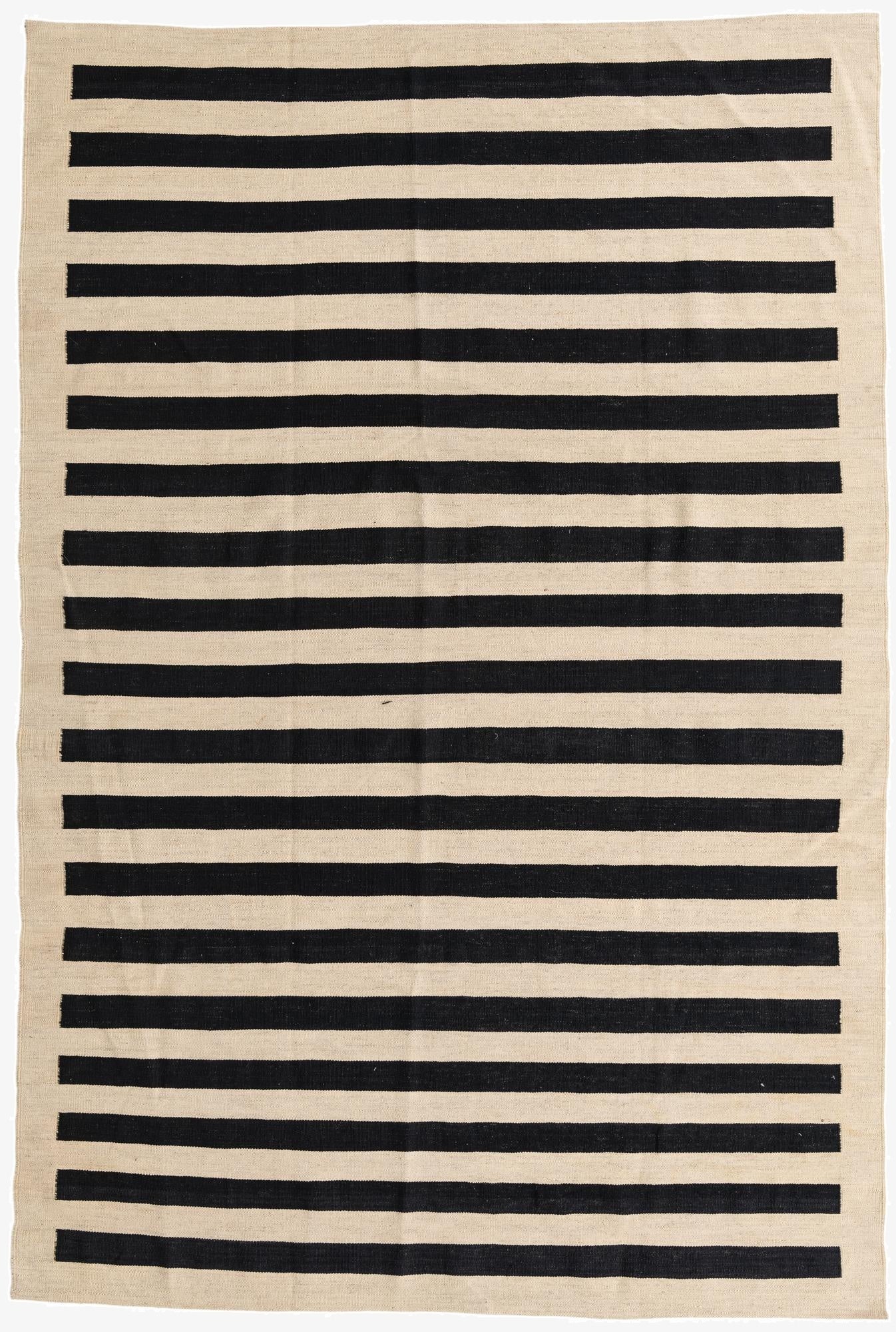  6' 8 x 9' 10  Hand Woven Kilim Modern Wool Rug