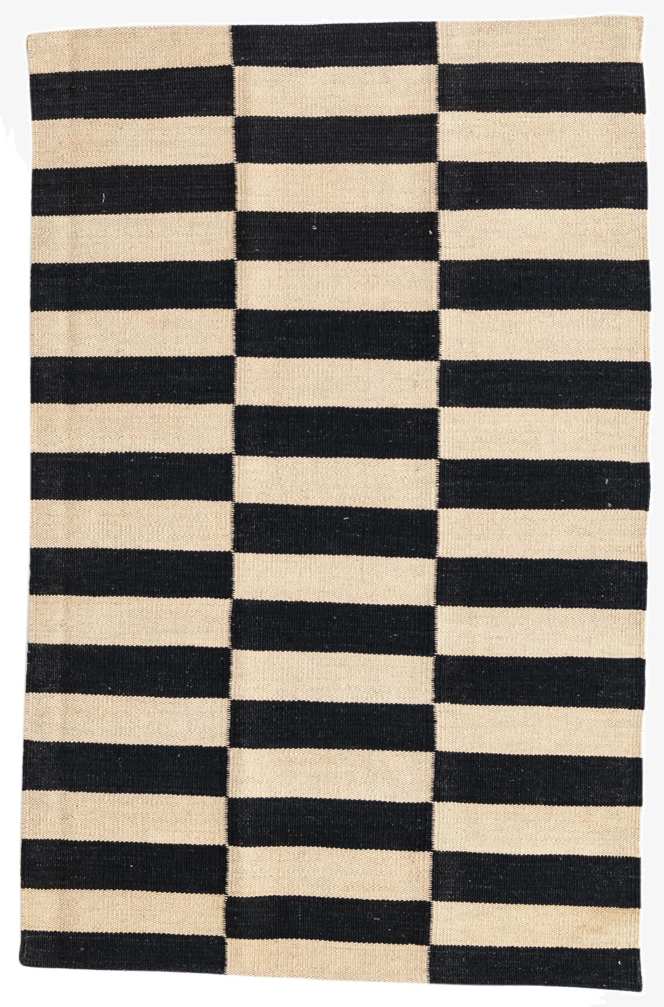  2' 7 x 4'  Hand Woven Kilim Modern Wool Rug