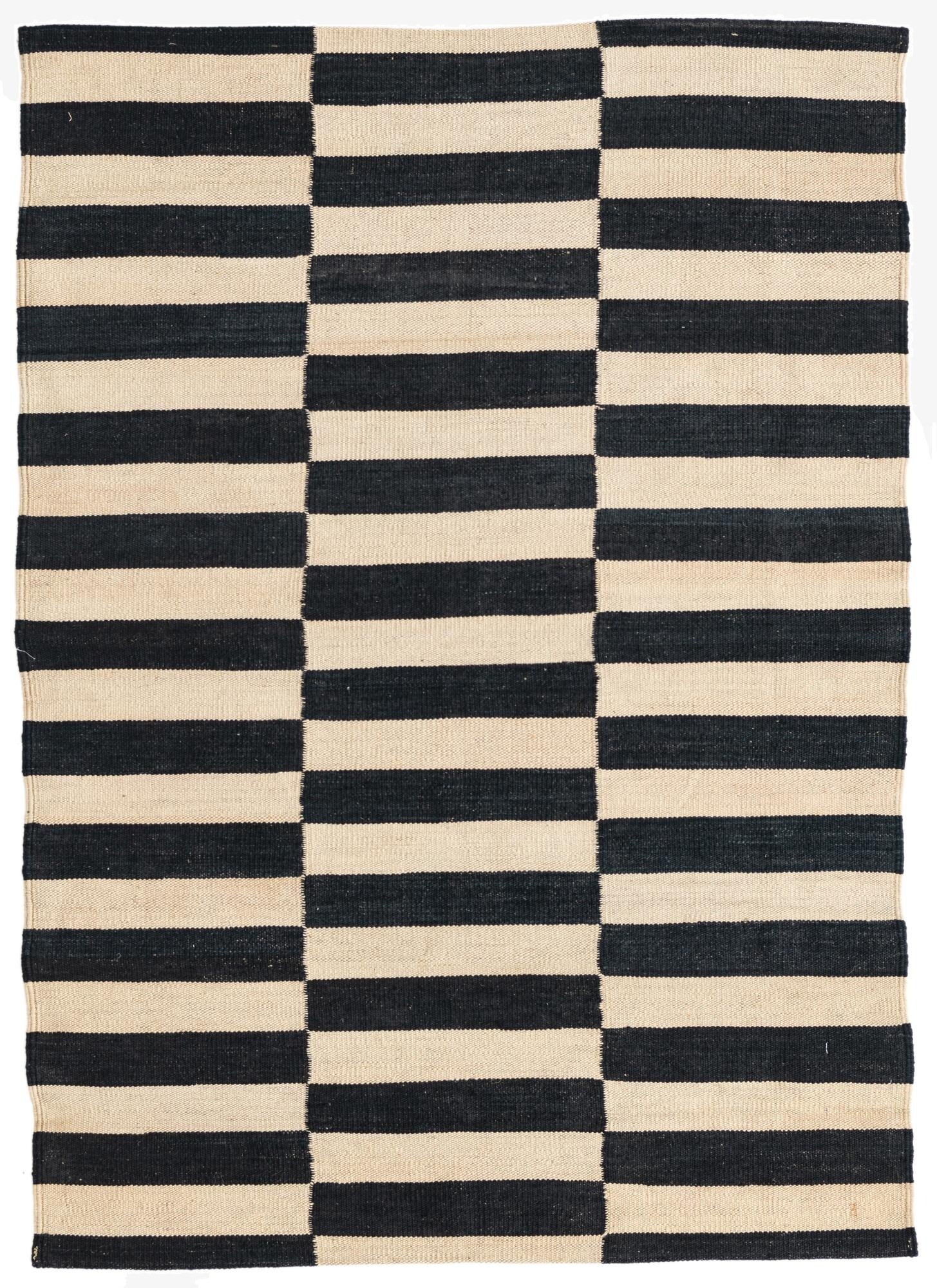  3' 5 x 4' 9  Hand Woven Kilim Modern Wool Rug