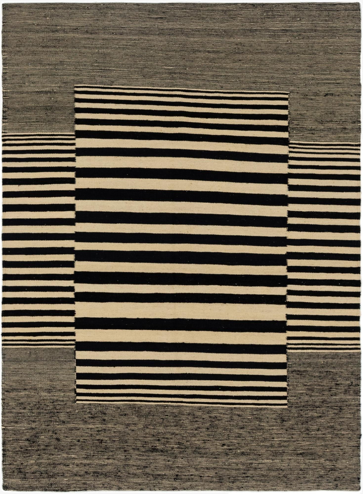  4' 4 x 6'  Hand Woven Kilim Modern Wool Rug