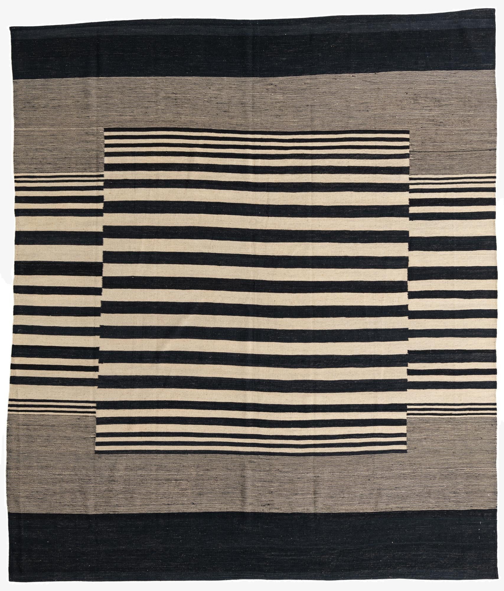  8' 3 x 9' 6  Hand Woven Kilim Modern Wool Rug