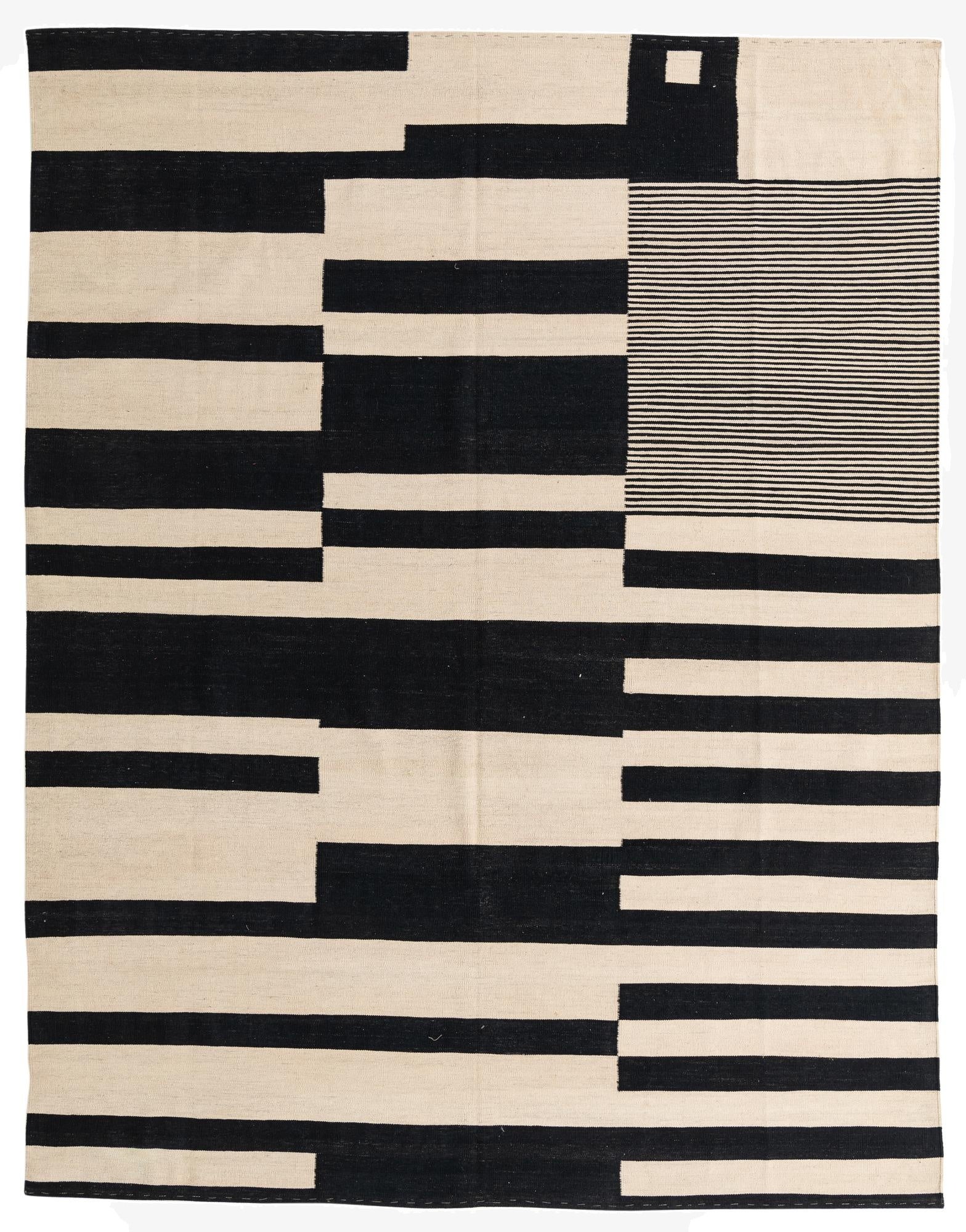  8' 9 x 11' 3  Hand Woven Kilim Modern Wool Rug