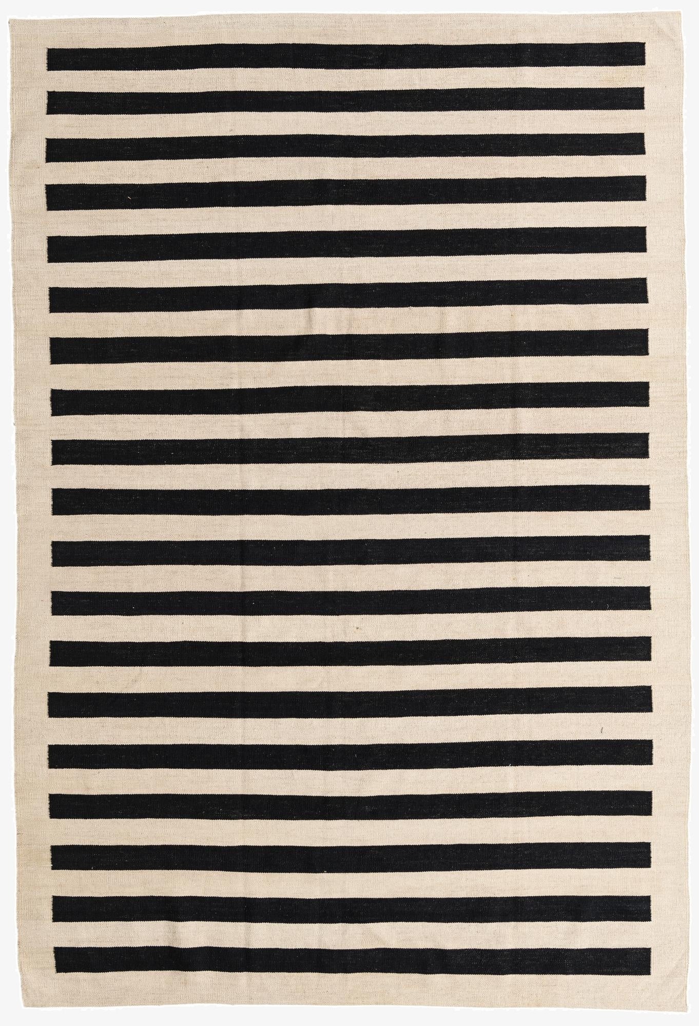  6' 7 x 9' 9  Hand Woven Kilim Modern Wool Rug