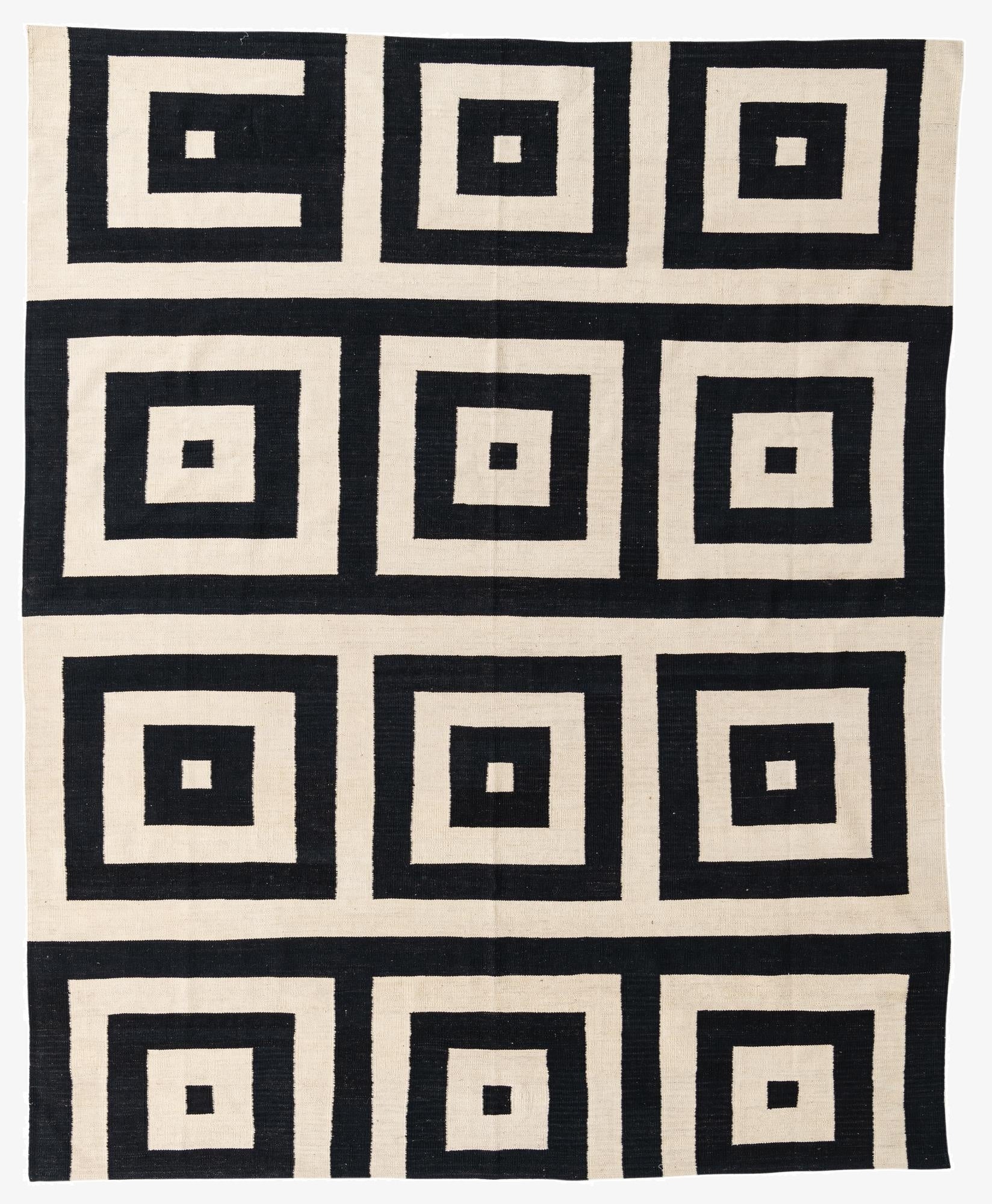  8' x 10'  Hand Woven Kilim Modern Wool Rug