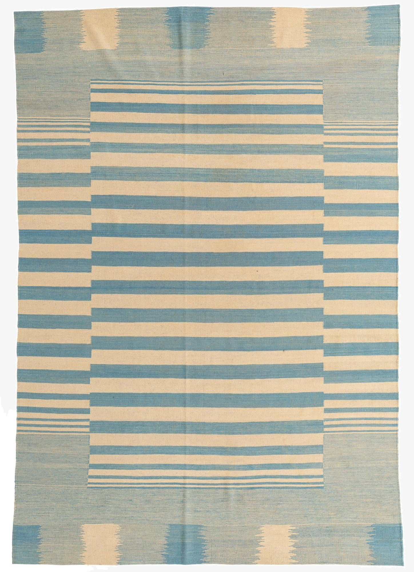  6' 7 x 9' 8  Hand Woven Kilim Modern Wool Rug