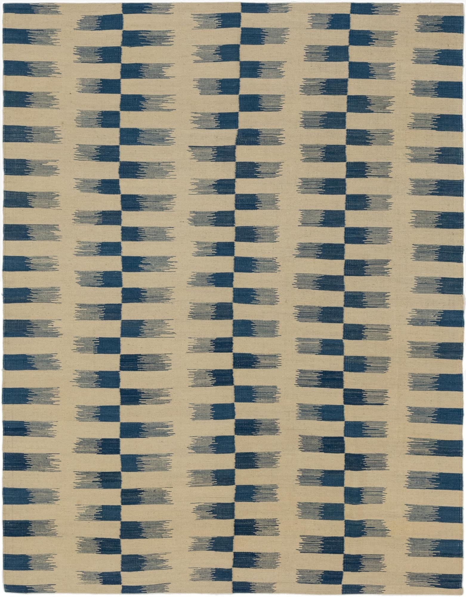  6' x 7' 10  Hand Woven Kilim Modern Wool Rug