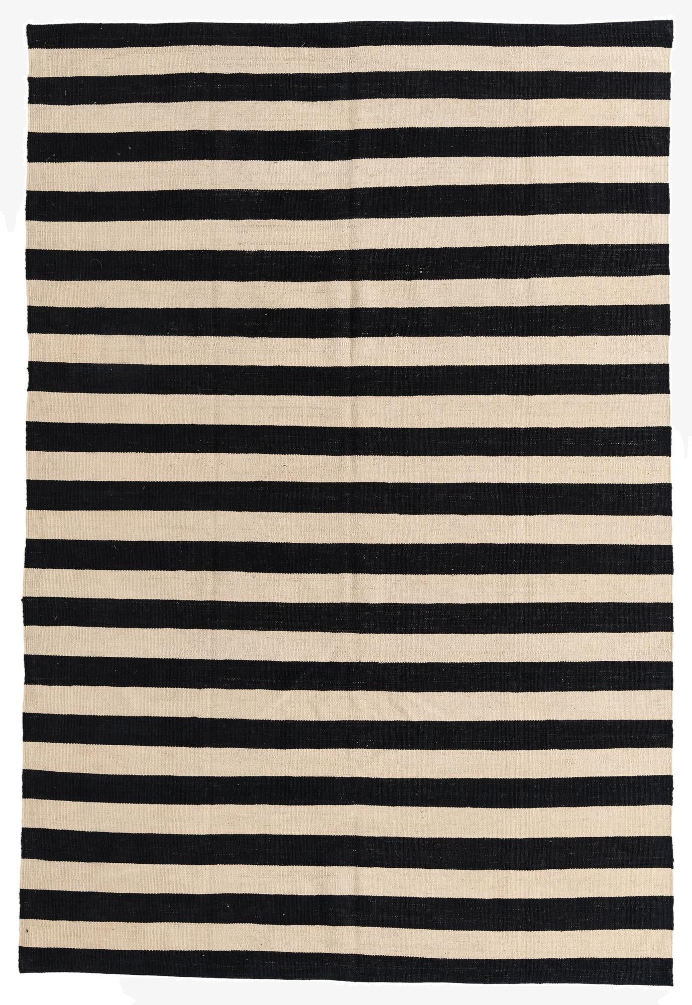  5' 6 x 8' 1  Hand Woven Kilim Modern Wool Rug