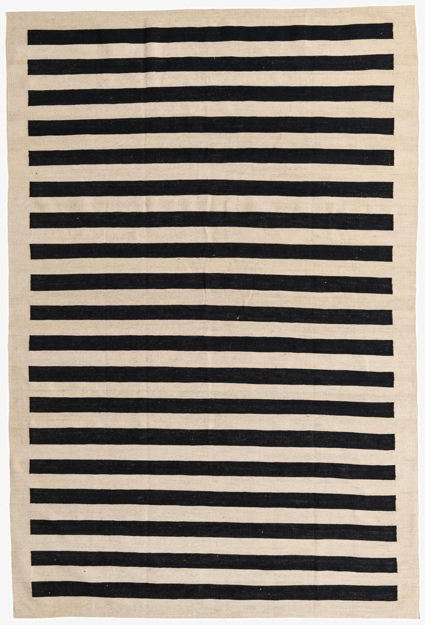  6' 6 x 9' 8  Hand Woven Kilim Modern Wool Rug