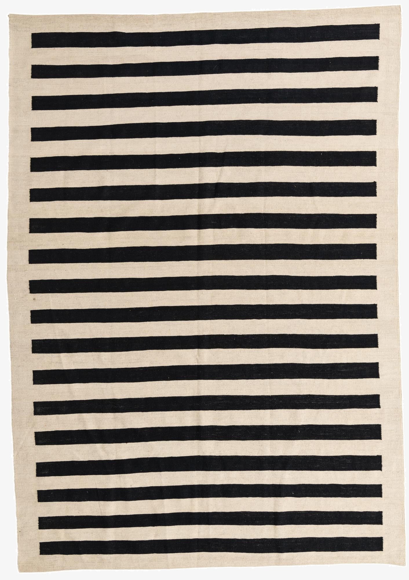  6' 8 x 9' 6  Hand Woven Kilim Modern Wool Rug