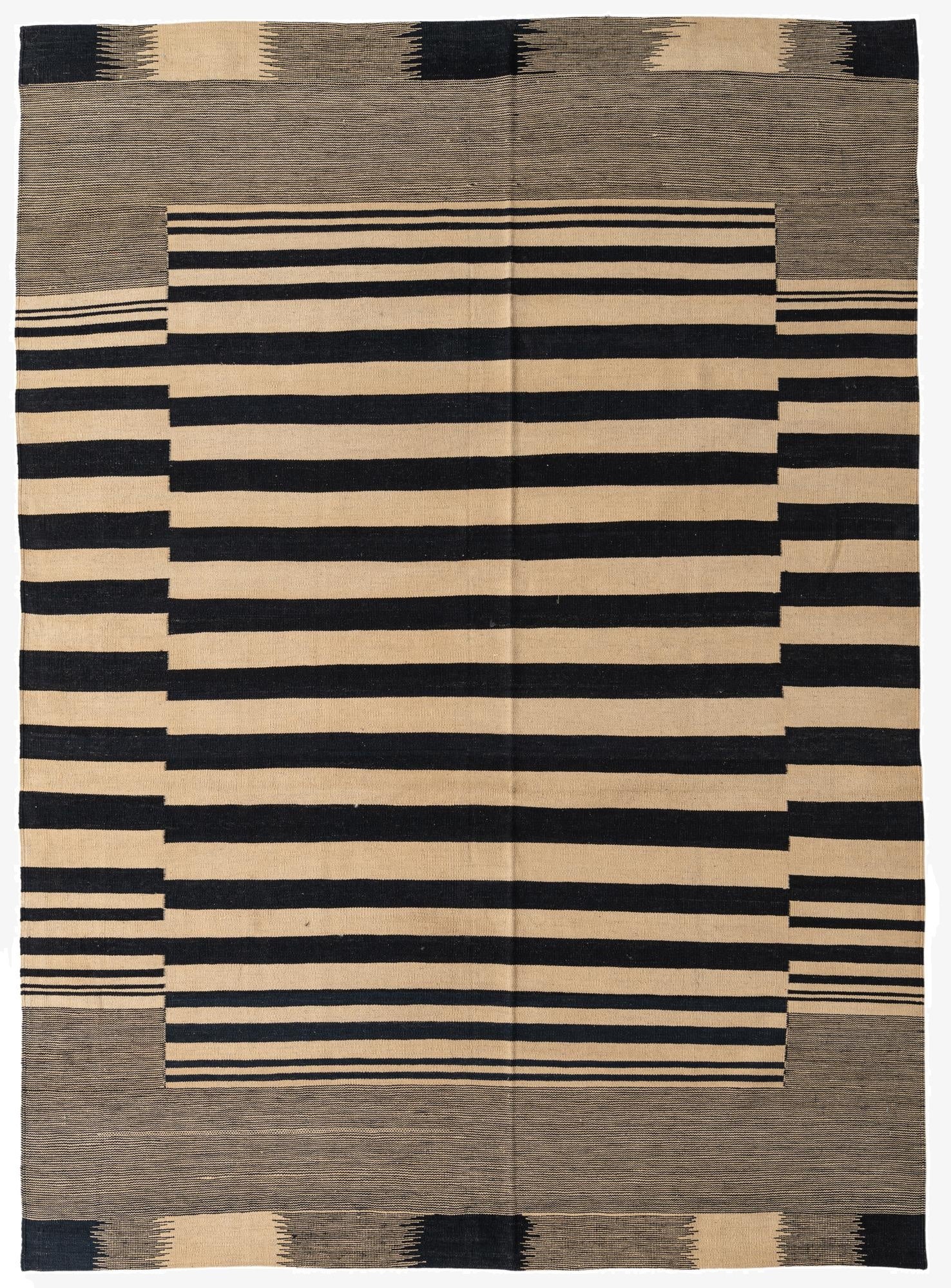 6' 10 x 9' 8  Hand Woven Kilim Modern Wool Rug