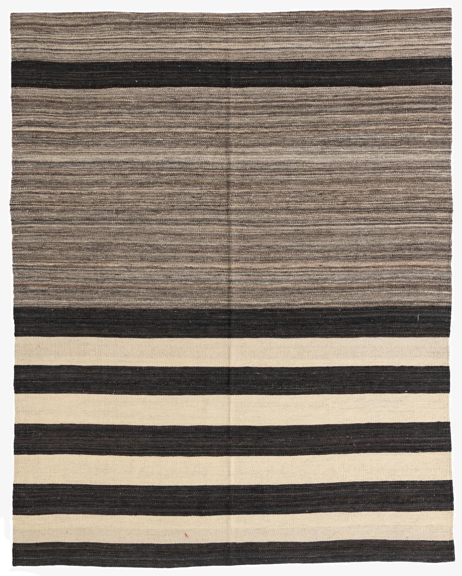  5' 1 x 6' 5  Hand Woven Kilim Modern Wool Rug