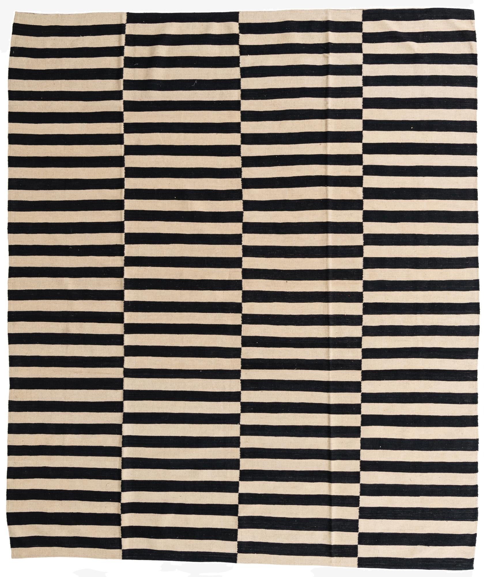  8' 2 x 9' 7  Hand Woven Kilim Modern Wool Rug