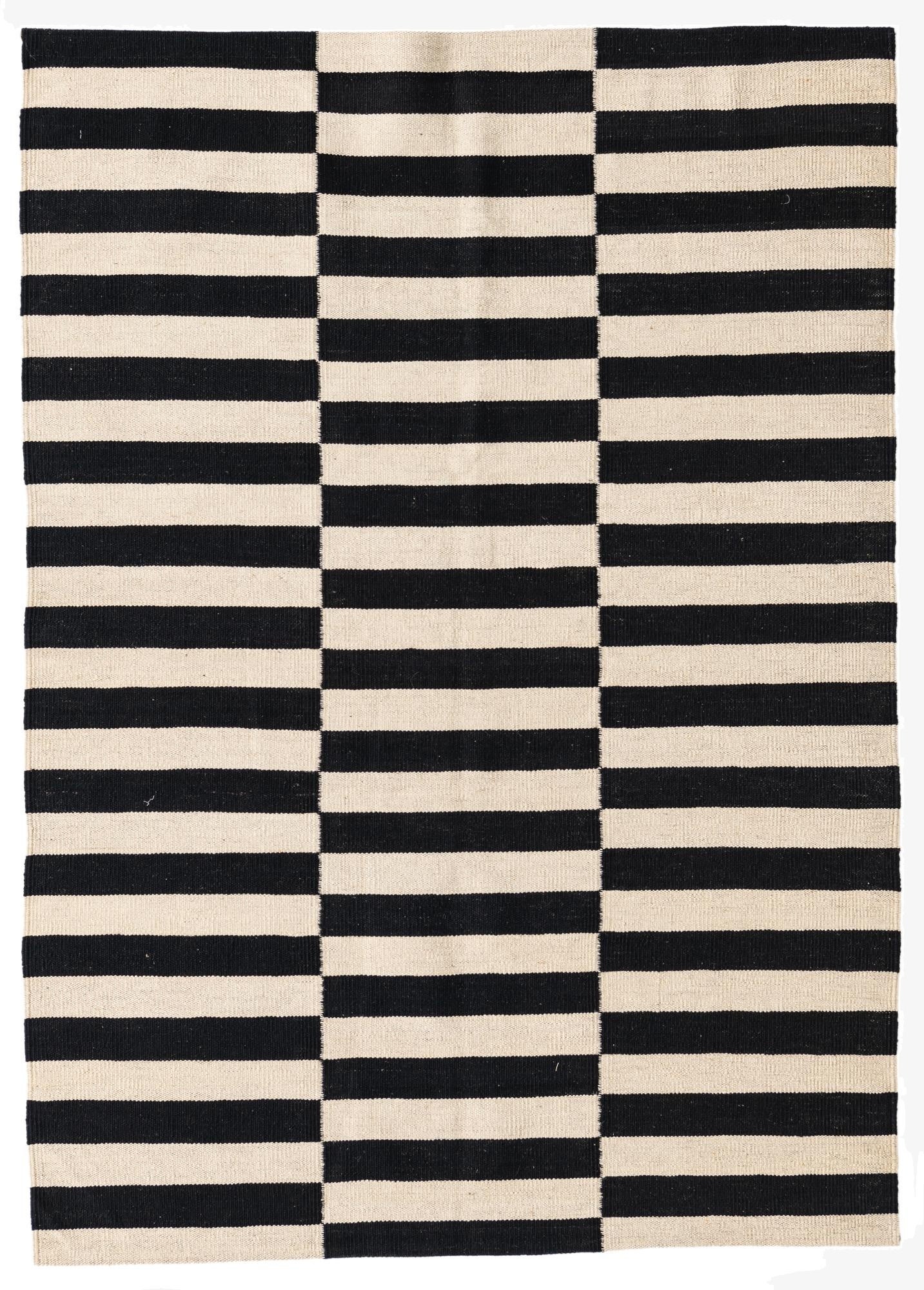  4' 2 x 6'  Hand Woven Kilim Modern Wool Rug