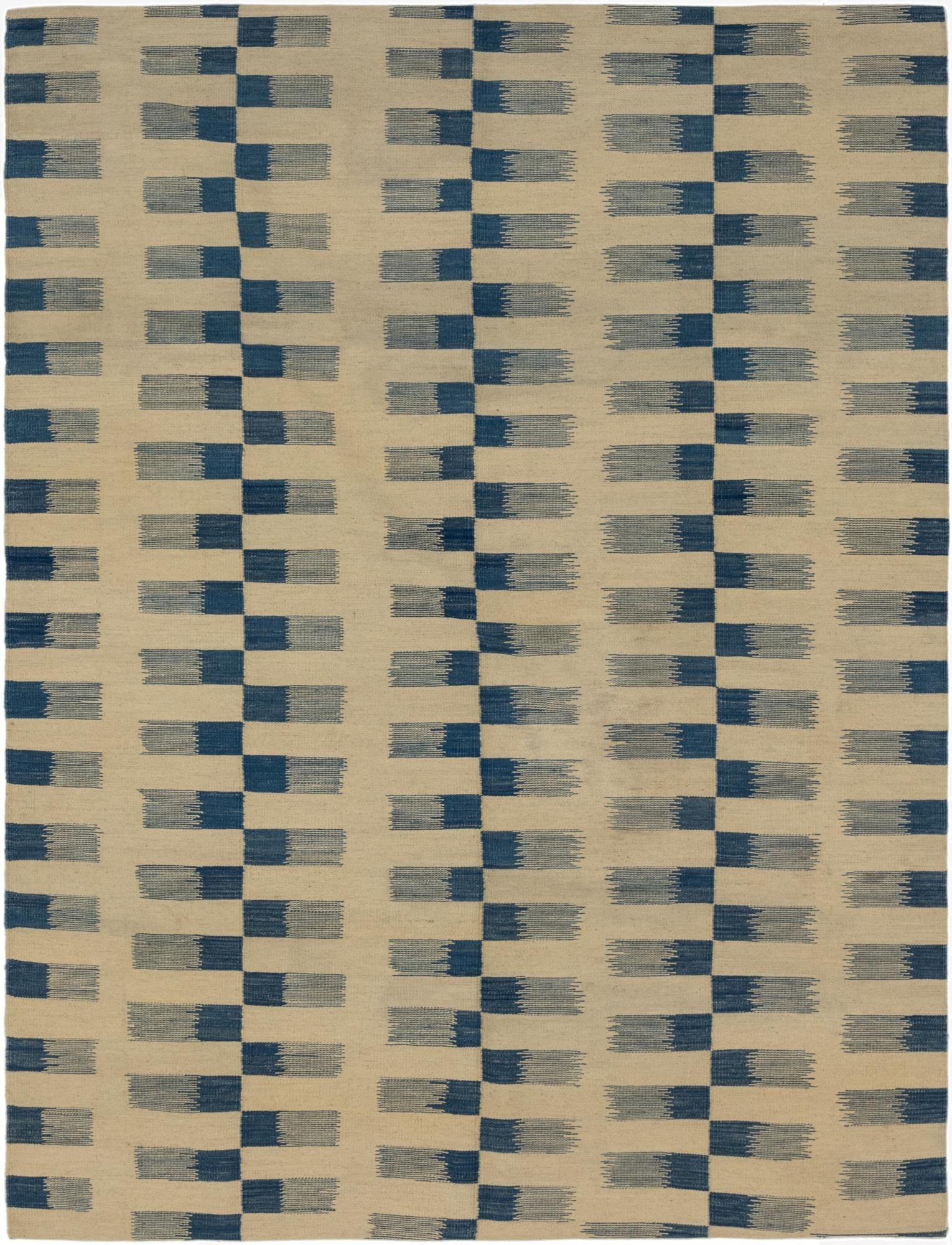  6' x 7' 8  Hand Woven Kilim Modern Wool Rug